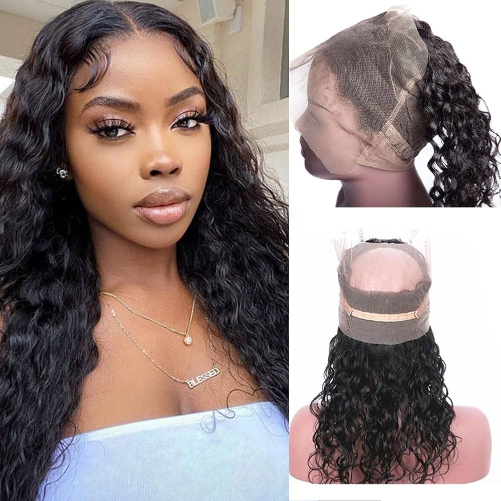 360 lace frontal closure made from human hair
