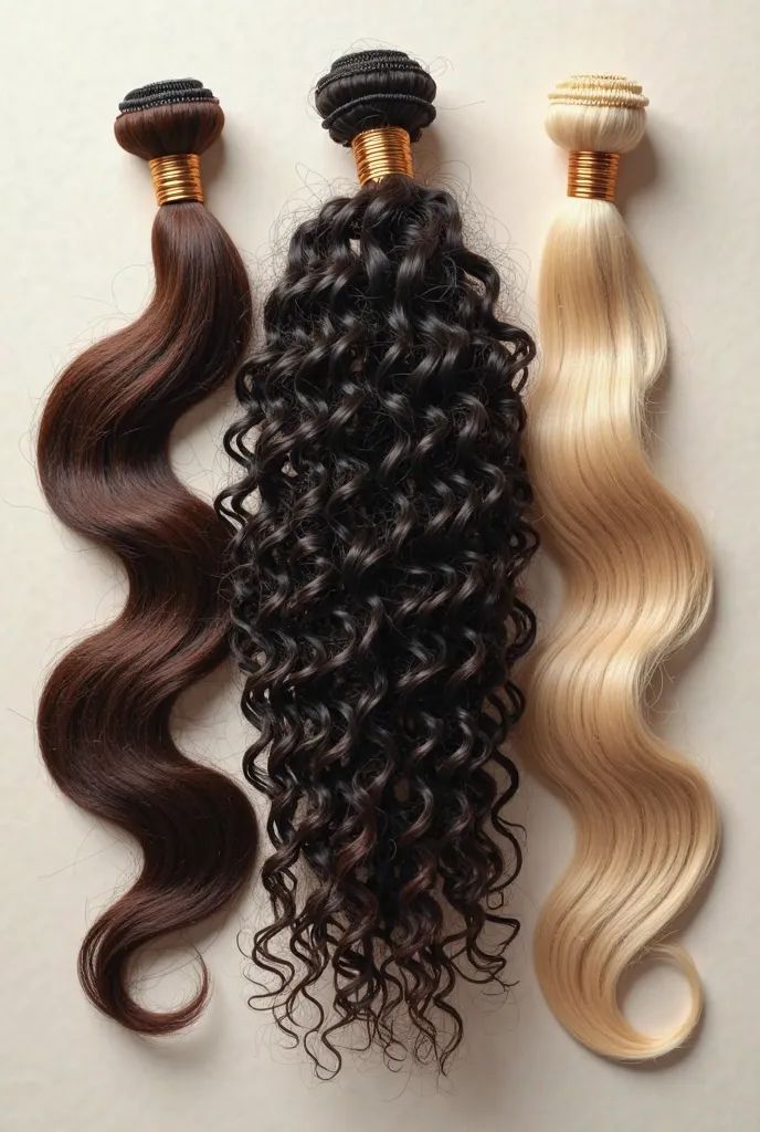 Premium 100% human hair bundles prepared by Bharat Hair India