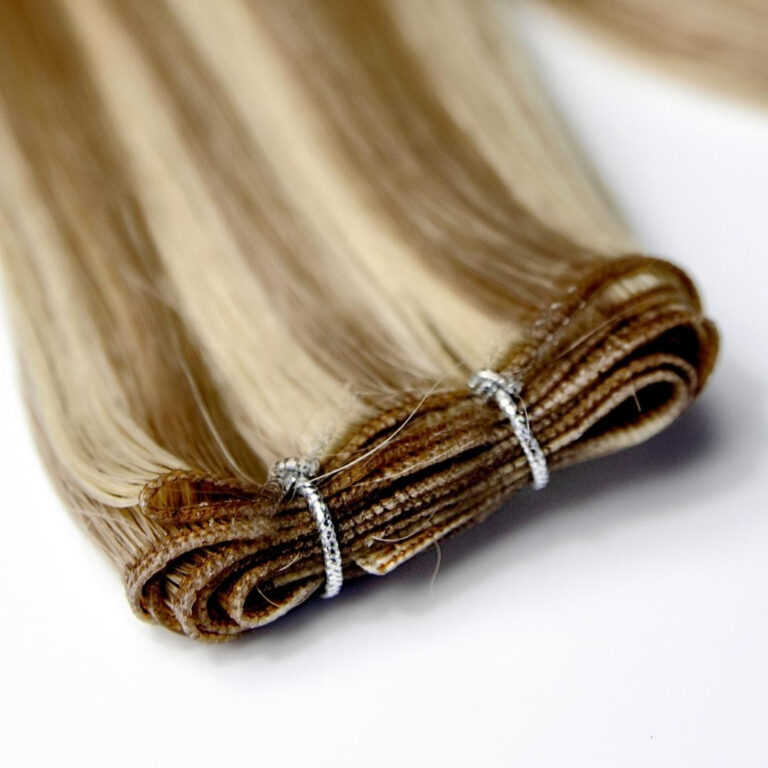 ash blonde tape in hair extensions made from human hair