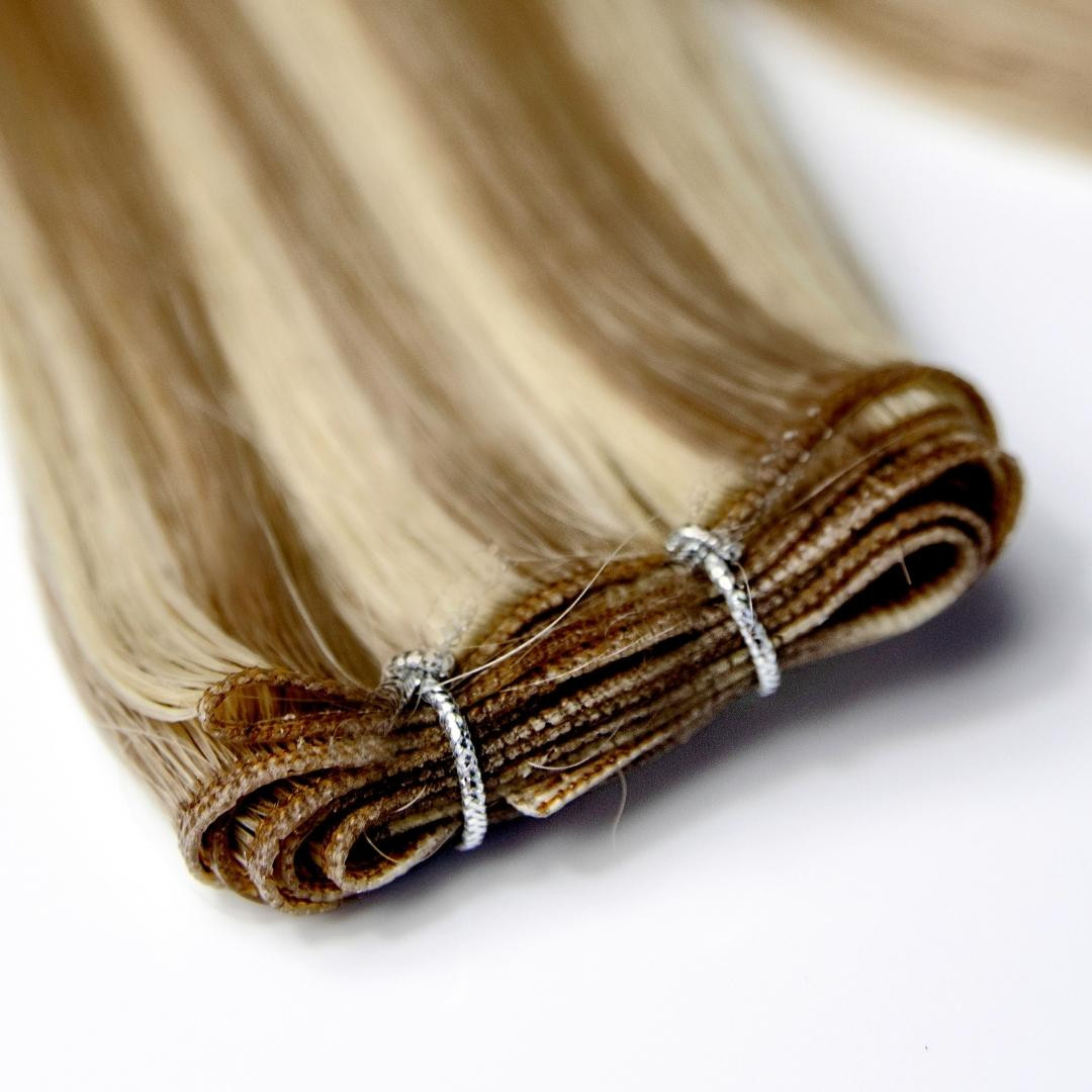 ash blonde tape in hair extensions made from human hair