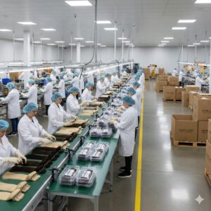 Human hair manufacturing process at Bharat Hair India production facility